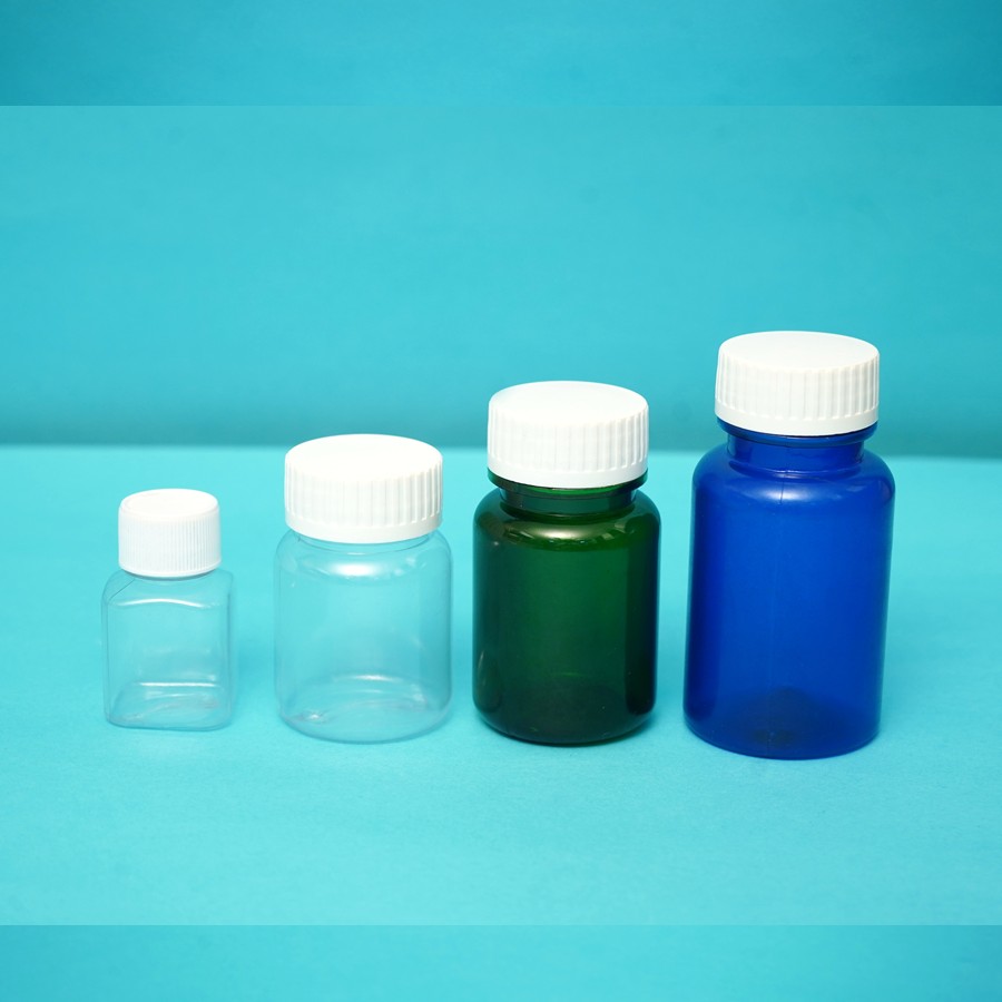 PET-G Tablet Container with CRC Cap