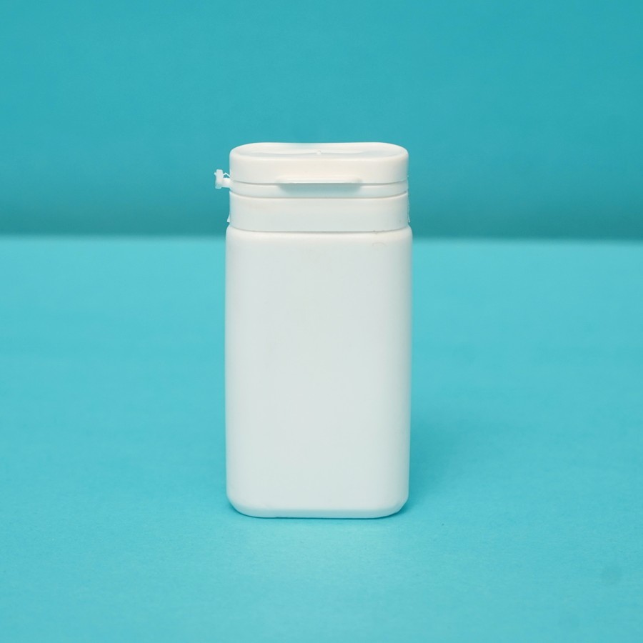 Tablet Container with Flip-Top (for Sugar Tablets)